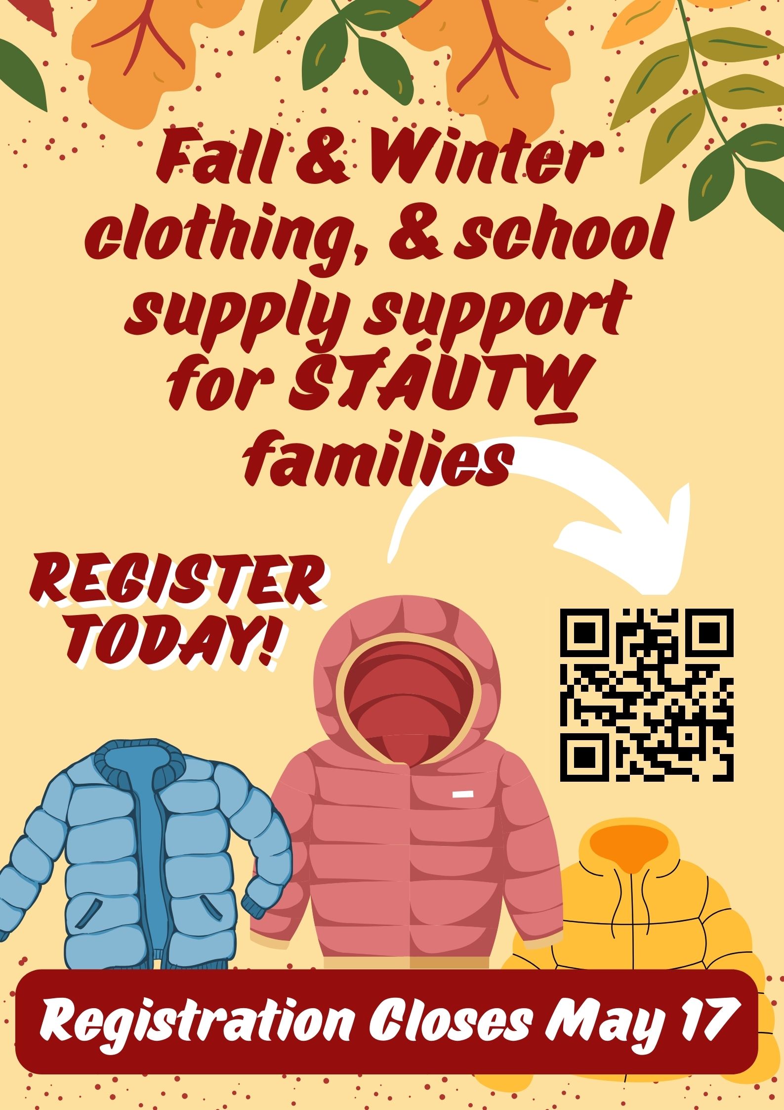 Fall Clothing Support - Tsawout First Nation